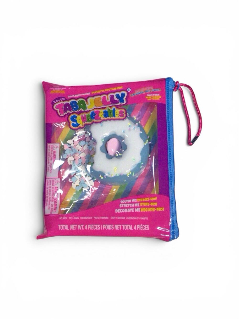 Squishy Taba Jelly Squeezeables Blue Donut Squish Squeeze Fidget Sensory Toy
